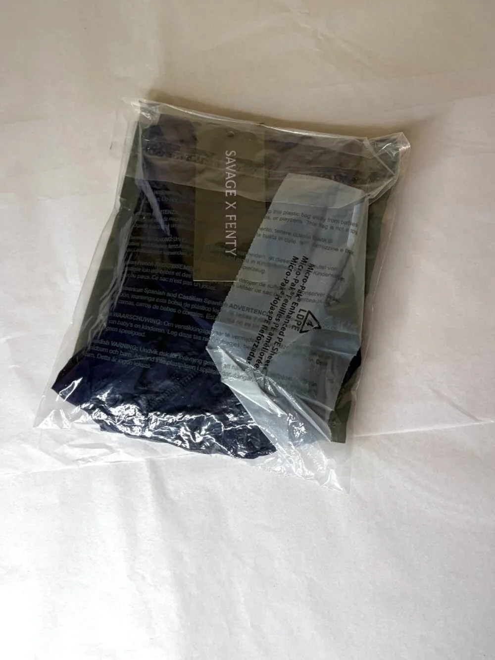 New Savage x Fenty Shadow Fit Boxer Briefs Blue Size M